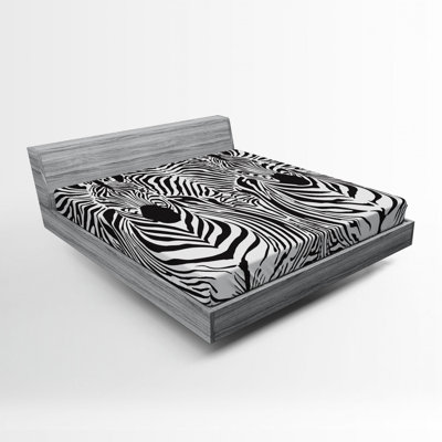 Microfiber Animal Print Fitted Sheet