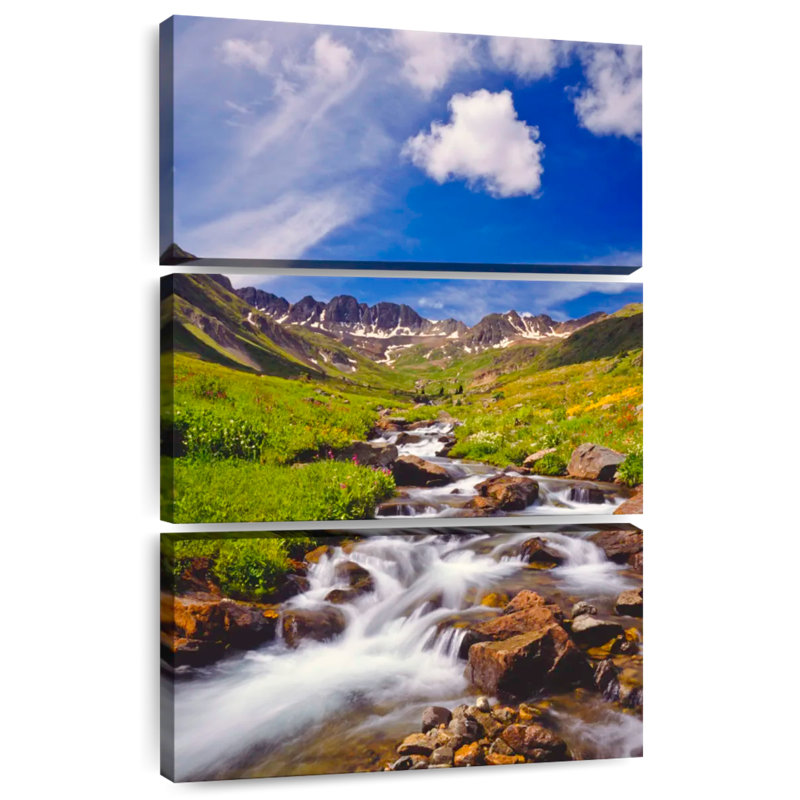 Alvord Alpine Meadow Stream, 38" H x 24" W