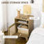 39cm W Manufactured Wood Bedside Table