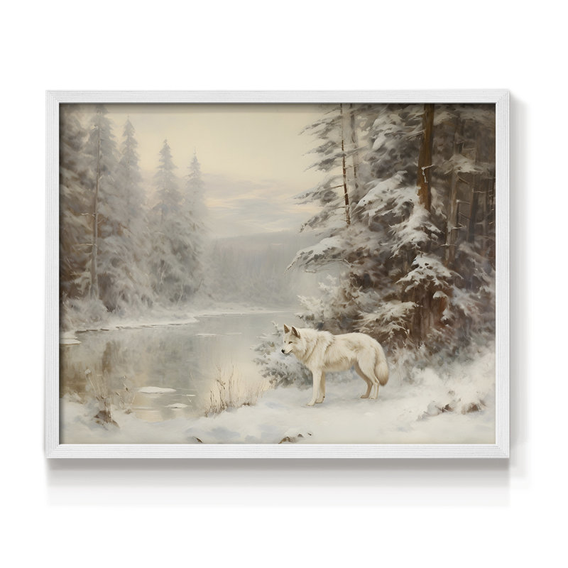 Paysages rétro-DCC-XXX-III - impression encadrée - réaménageable, H 8 po x l 10 po, Blanc