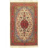 Jahvel Oriental Area Rug in Ivory