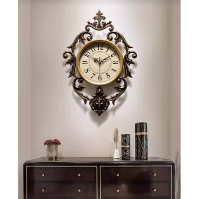 Black Golden Metal Special-Shaped Wall Clocks