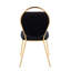 Chaises d'appoint rembourrées en velours Kayda-1392193949