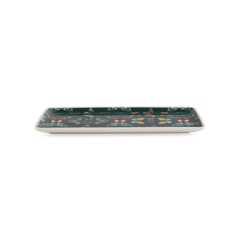Plateau rectangulaire 13 "Portmeirion Botanic Garden Harmony, Vert