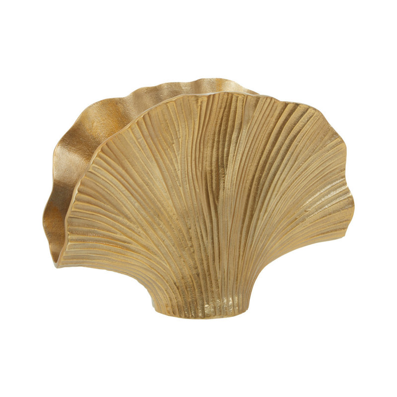 Latasha Ceramic Table Vase, Gold, 44cm H x 32cm W x 17cm D