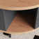 47" Mid-century Modern Fluted And Oval Coffee Table With A Drawer
