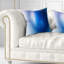 Mysterious Blue Fractal Texture - coussin imprimé abstrait-30628699-30628695