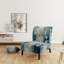 Birch Woods Whispering Winds VI - Fauteuil de chambre rembourré scandinave, fauteuil d'appoint Birch Trees