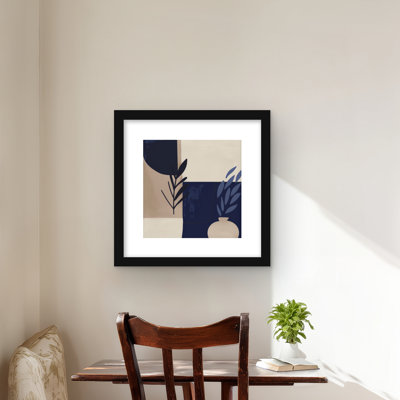 Vase - Beige Framed Matted Print for Elegant Home Decor