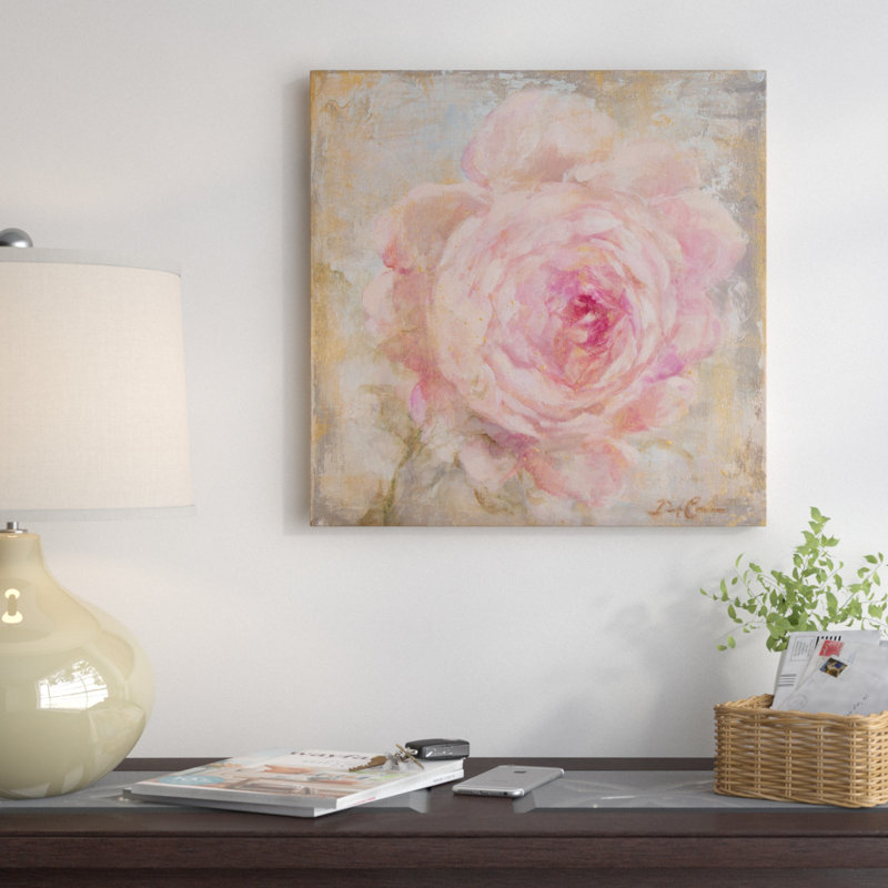 «Rose Gold II» par Debi Coules - Estampe numérique sur toile tendue avec châssis, H 26 po x l 26 po x P 1,5 po