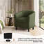 Fauteuil demi-tonneau en cuir 28 po Seldon-1914706308