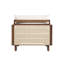 Fauteuil d'extérieur en eucalyptus brun et corde Delavina-735041686