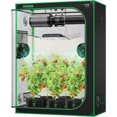 High Reflective Mylar Grow Tent with Observation Window and Floor Tray
