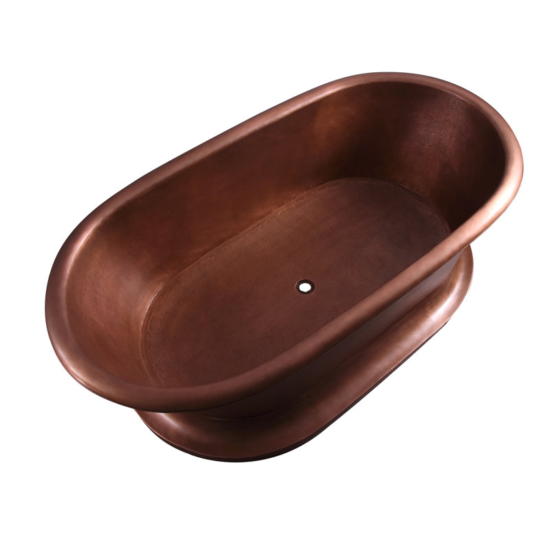 78'' x 40'' Soaking Copper Bathtub