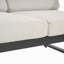 ENSEMBLE DE CHAT 4 PCS, FINITION NOIRE AVEC COUSSIN BEIGE