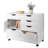 Halifax 6-Drawer Multi-Storage Mobile Cabinet in White, 26.09" H X 32.12" W X 15.83" D-1406940710