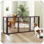 Barrière réglable pour animaux en bois