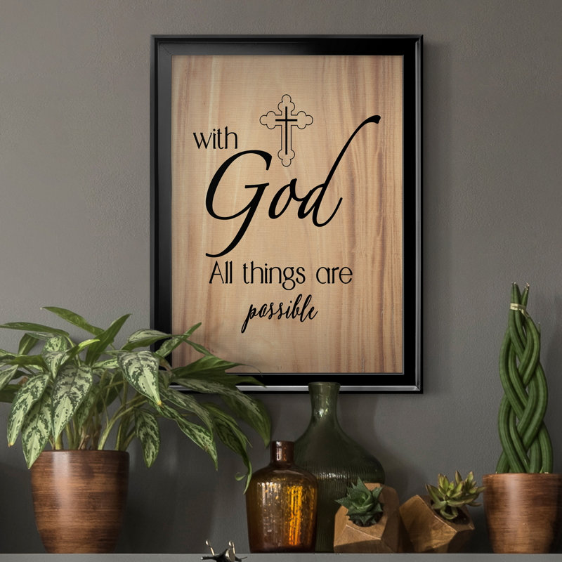 «All Things possible», art textuel sur toile, Noir, H 22,5 po x l 30,5 po x P 1,5 po