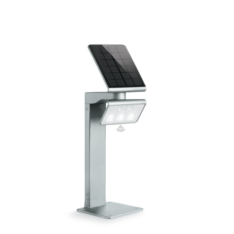LED Solar Pathway Light XSolar GL-S Silver with Motion Sensor 117.8 cm Height Adjustable, Silver