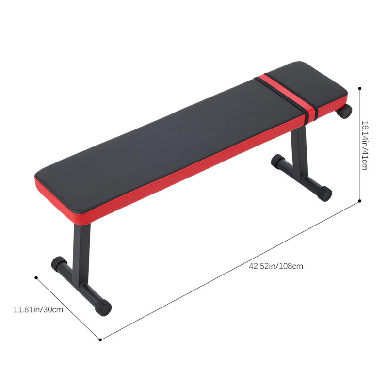 Foldable Flat Weight Bench for Full Body Strength Training