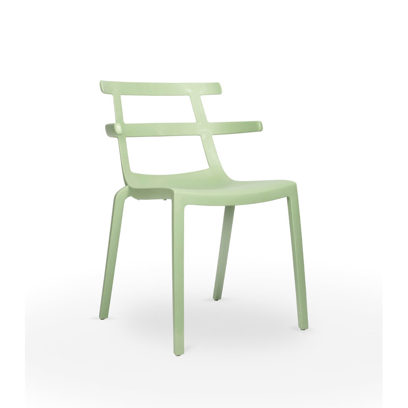 Chaise d'appoint de patio empilable Tokyo Eco, Eau verte