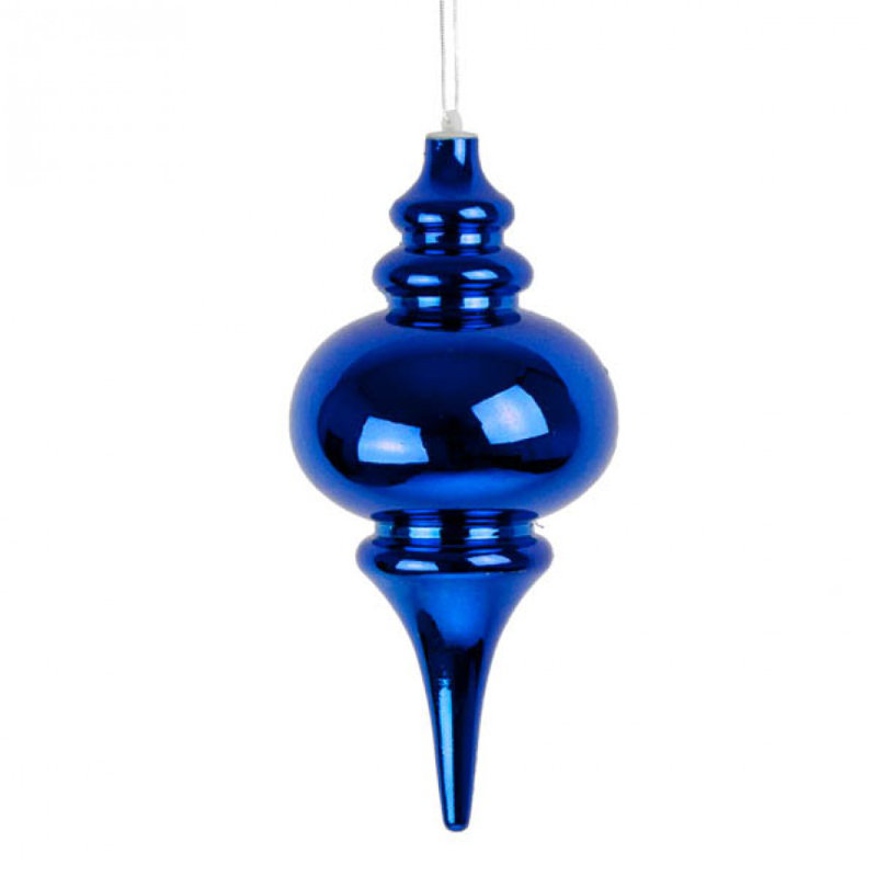 25cm Finial Ornament, Blue