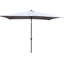 Parasol rectangulaire solaire pour terrasse 10 pi x 6,5 pi Auvent à eau, 40+, bouton-poussoir inclinable, manivelle pour jardin et piscine 10 x 6,5 pi avec éclairage. Protection contre la décoloration, système facile et inclinable-115745560-137939180