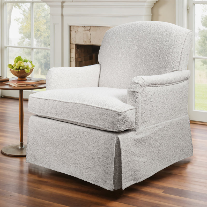 360° Swivel Chenille Upholstered Accent Armchair, Mid-Century Modern Lounge Chair Single Sofa For Living Room Or Bedroom
