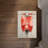 Small Red Moped Vintage Transportation Indoor Outdoor Mat | Decor