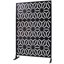 Écran d'intimité extérieur et intérieur en métal H 76 po x l 48 po, écran d'intimité décoratif autoportant pour terrasse de balcon de terrasse, panneaux de clôture d'intimité pour jardin extérieur PS118-128860653