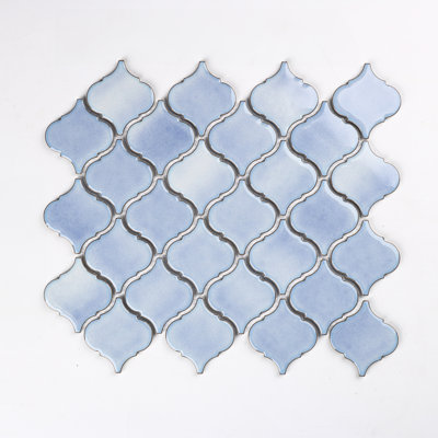 Perfection 2.6" X 2.4" Porcelain Arabesque Mosaic Tile