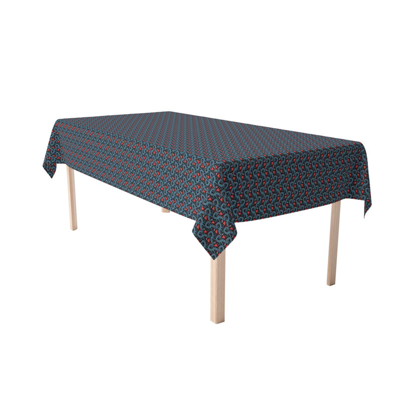 Rectangular Tablecloth, 100% Cotton, Floral 30, 84" x 60"
