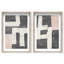 Placed together set Shadowbox Abstract Print by Oliver Gal, Black Frame, 10 x 15-600909240-600909243