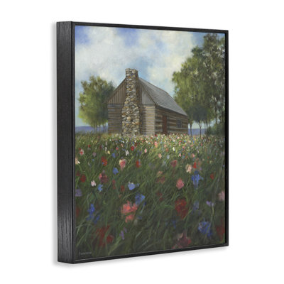 «Log Cabin Meadow», estampe numérique par David Swanagin