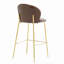 Tabouret de bar rembourré en métal