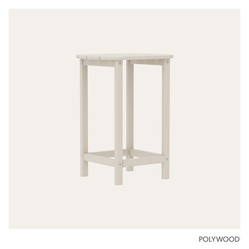 POLYWOOD South Beach 26" Counter Side Table, Sand