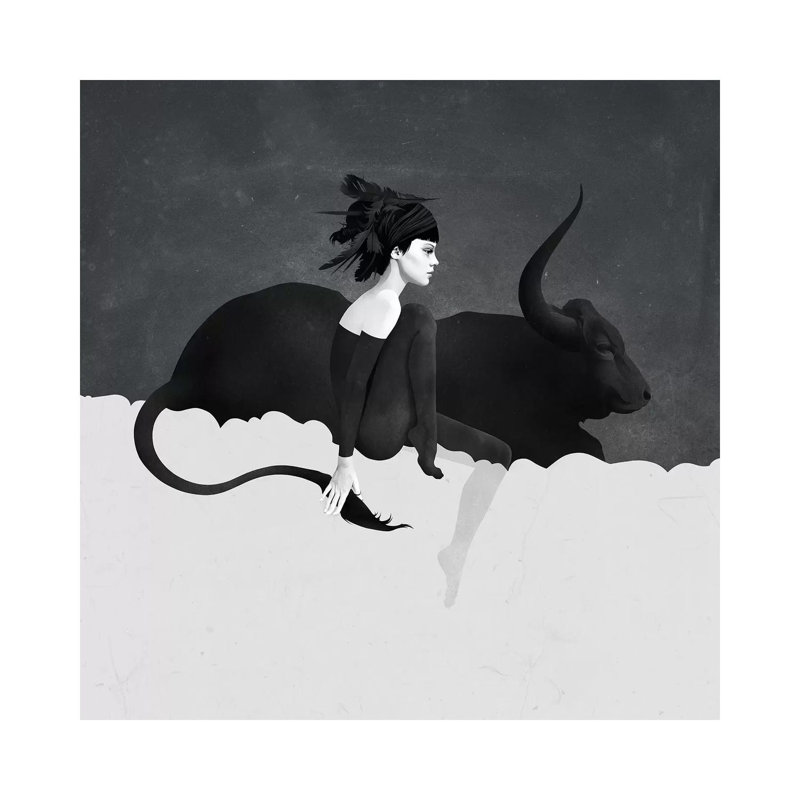Witness by Ruben Ireland - Wrapped Canvas Print, 45.72 cm H x 45.72 cm W
