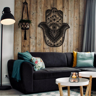 Handmade Boho Abstract Wall Decor on Metal