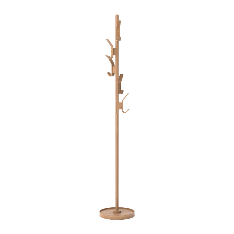 Phillipa Coat Stand, 5 double hooks, freestanding, Oak