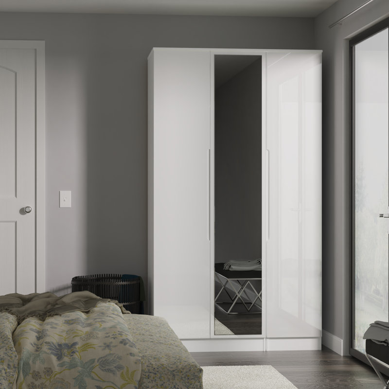 Bisma Manufactured Wood Wardrobe, White