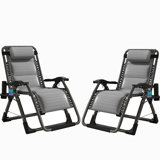 Lare Zero Gravity Chair Adjustable Reclining Patio Chairs with Removable Cushion,Headrest & Tray