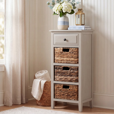 Painswick Solid Wood Top 1 End Table with Storage