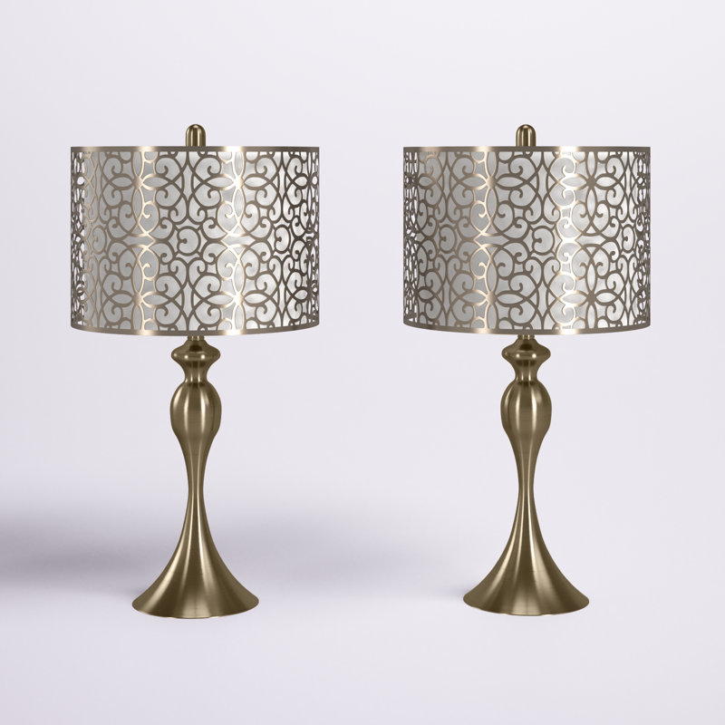 Orrington Metal Table Lamp, Antique Soft Brass