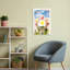 «Sunny Side Up Spring», impression colorée, fantaisiste, papillon, coccinelle, jonquille, printemps, art mural-884610010