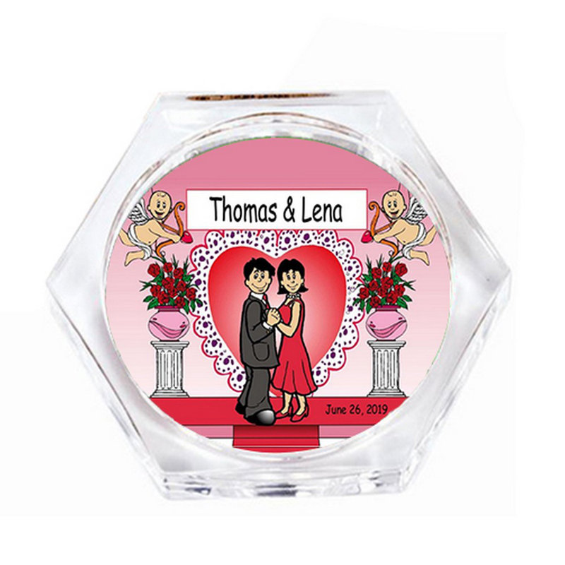 Ensemble de 4 sous-verres personnalisés, Oui