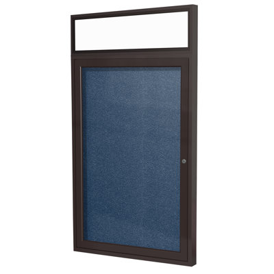 Ghent Vinyl Enclosed Cabinet Metal Bulletin Board