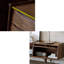 Crédence de rangement en bois massif de style américain 86,61 po