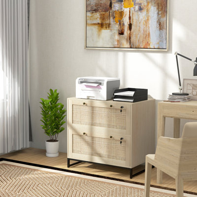 Classeur avec serrure et flair - Décoration de bureau à domicile Barre de suspension réglable pour les documents de format lettre, A4 et légal