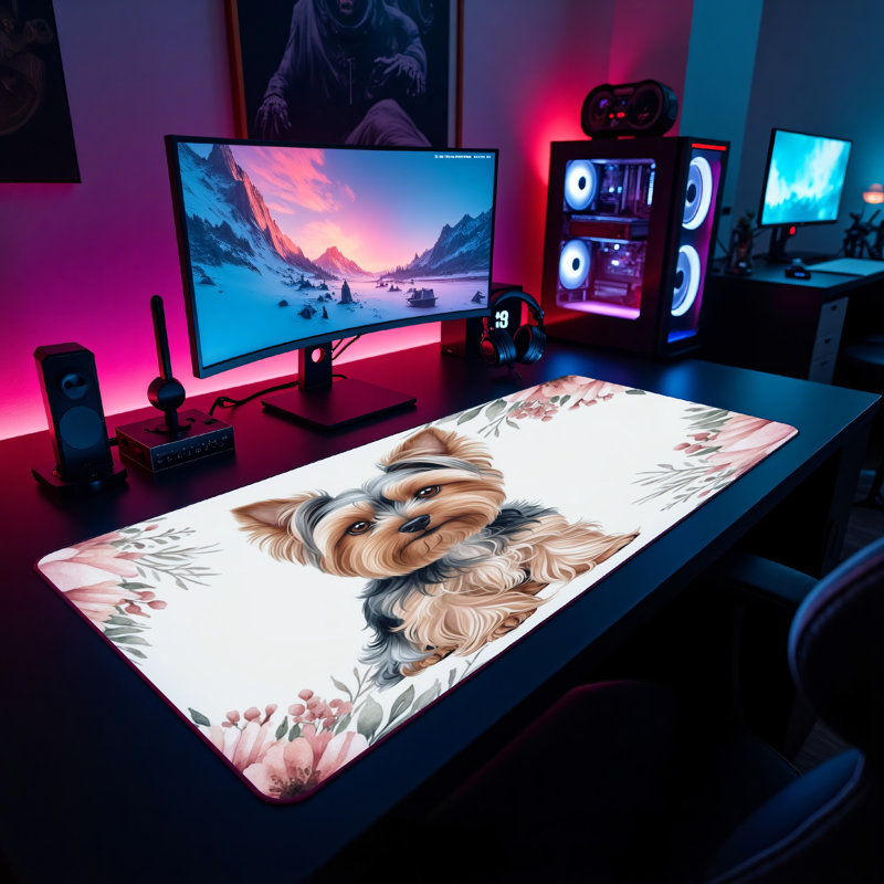 Polyester Desk Pad, 14.4x12.1