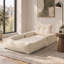 100cm Cream Corduroy 2-Seater Floor Sofa Bed, Folds Out to 190cm - Washable Cover, No Assembly
